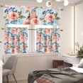 thumbnail image 5 of Pink Flower Kitchen Curtains and Valances Set,3 Piece Small Window Valance Sets Treatment Drapes for Kitchen, Bedroom, Living & Dining Room by Achim Home Decor, 5 of 5