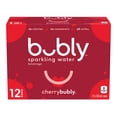 thumbnail image 1 of Bubly Cherry Sparkling Water 355 mL cans, pack of 12, 1 of 10