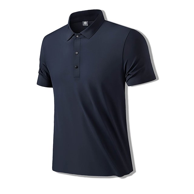 Birdeem Chemises pour Hommes Chemise d'Été à Col Rabattu Bouton Solide Décontractée Quotidienne Extérieure/t-shirt