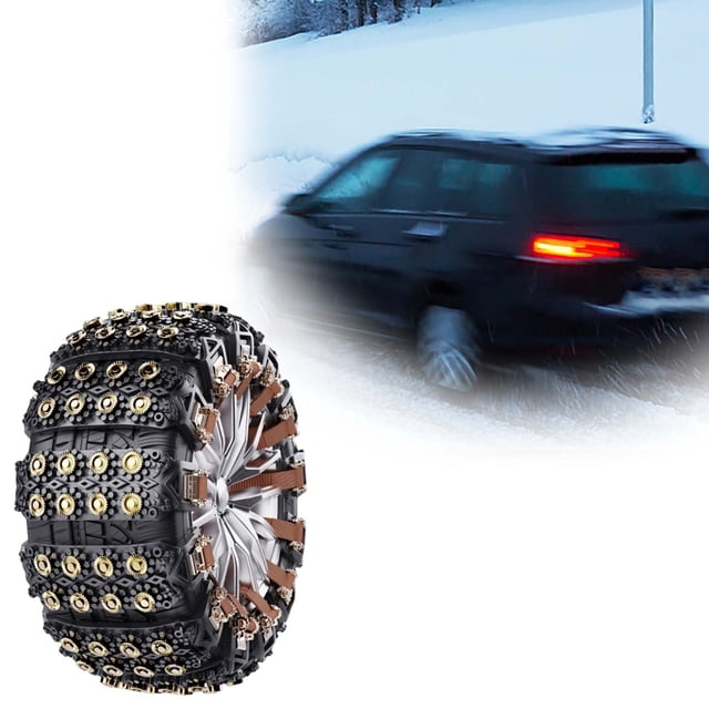 Sangles de Traction pour Voiture d'Hiver pour une Adhérence Améliorée et une Conduite Sécurisée sur les Routes Enneigées