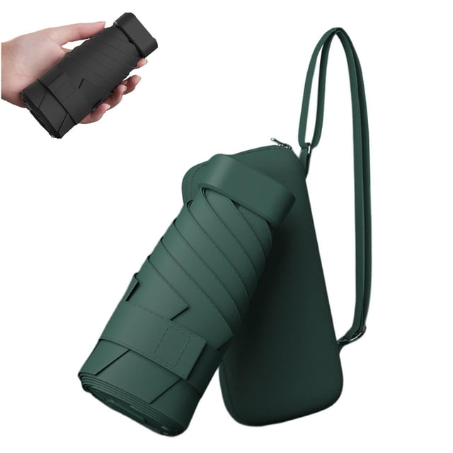 Travel Mini Umbrella For Purse With Case Small Compact Umbrella Sun Lightweight Portable Tiny Pocket Umbrella With Case Parasol Umbrella For Women Girl Raincoat Raincoat for Women Multicolor