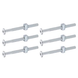 BinifiMux 90-Piece Furniture Cam Lock Connecting Screws & Nuts Kit – Hex Socket Cap Screws, Dowels, Pre-Inserted Nuts, Barrel Nuts For Cabinets, Cribs, Desks, And Chairs