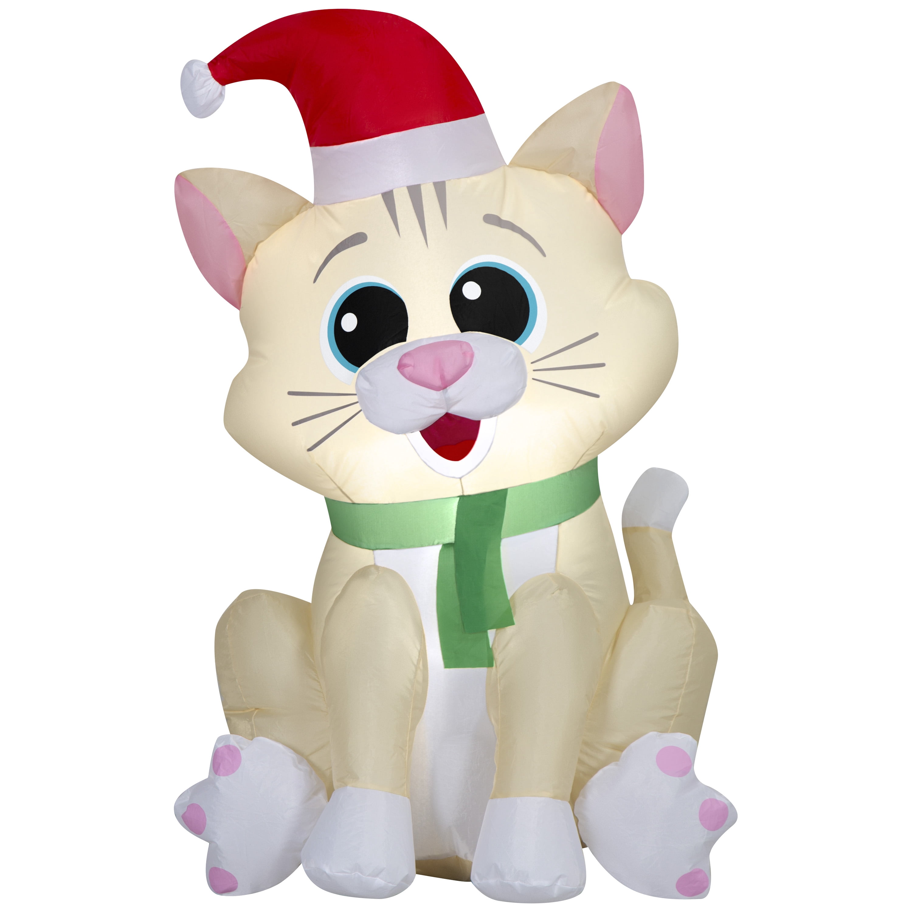 Chat de Noël gonflable de Noël pour jardin Airblown SM (WM)