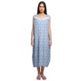 thumbnail image 1 of Moomaya Robe de Nuit d'Allaitement à Col Rond Imprimée pour Femmes en Coton, 1 of 5