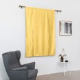 thumbnail image 4 of Innerwin Half Window Curtains Solid Color Kitchen Valance Rod Pocket Soft Short Blackout Curtain Ruched Waterproof Panels Darkening Thermal Insulated Yellow 23.62 x 47.24", 4 of 9