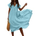thumbnail image 1 of Robe Longue Maxi Décontractée Sans Manches pour Femmes, Soirée, Boîte de Nuit, 1 of 4