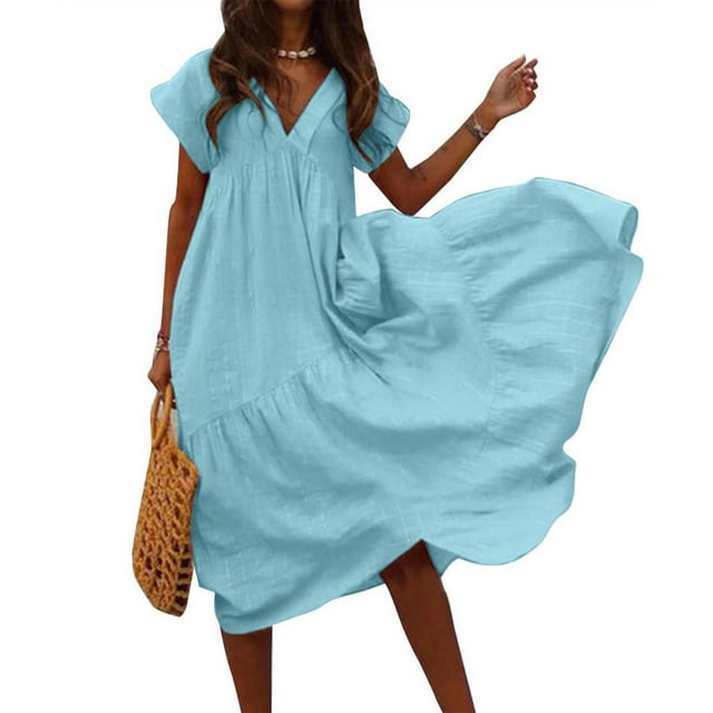Robe Longue Maxi Décontractée Sans Manches pour Femmes, Soirée, Boîte de Nuit