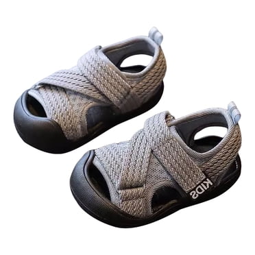 yocbz Kids Sandals Boys Boys Sandals Baby Toddler Shoes Non Slip Girls Shoes Mesh Shoes Children's Sandals Grey,5