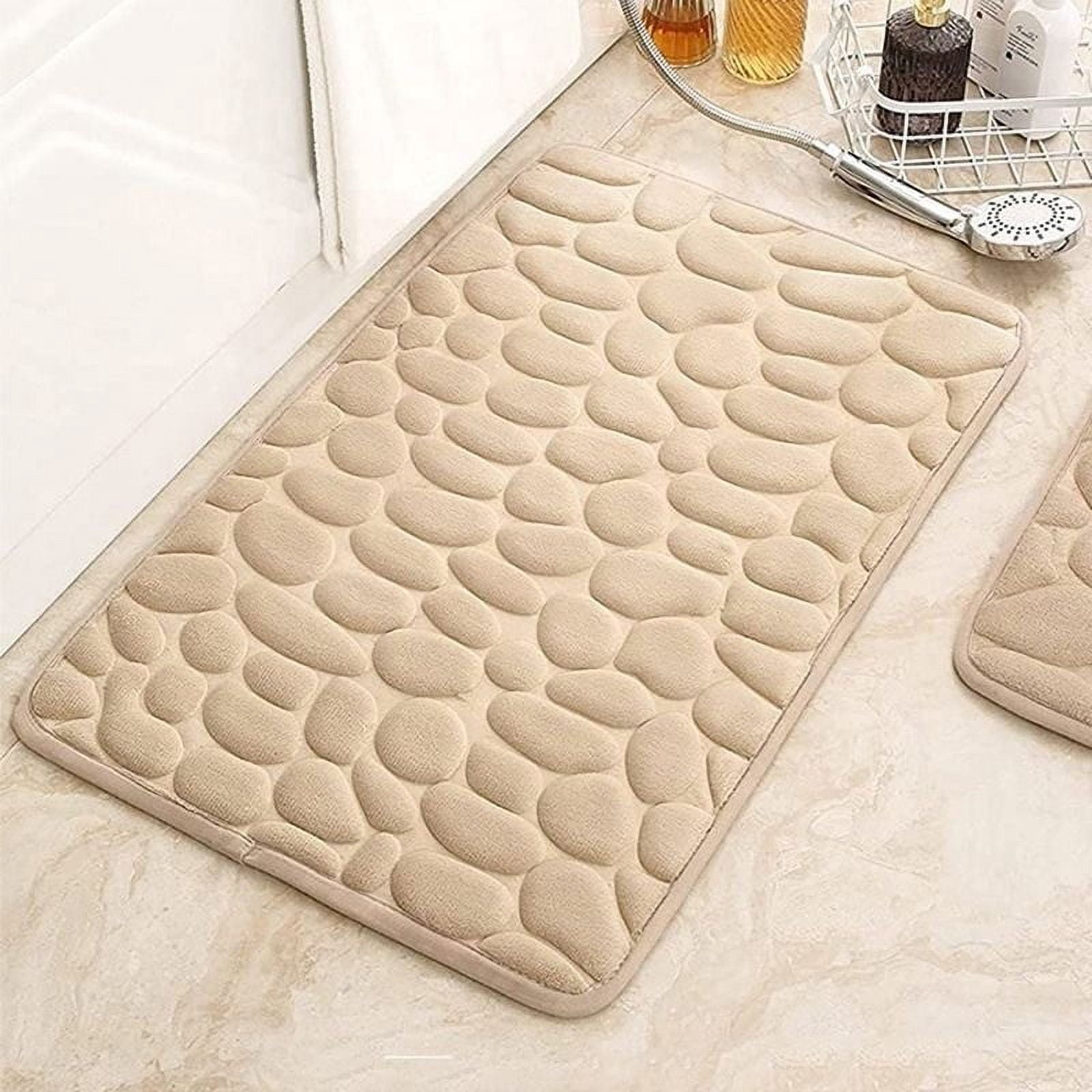 Bathroom Mat Set, Absorbent Bath Rug, Non Slip Bath Mat Toilet Mat Shower Mat Bathroom Floor Mat