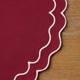 thumbnail image 4 of Holiday Time Cranberry Spice Collection Set de table festonné brodé, Rouge/Blanc, 15" rond, 4 of 4