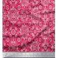 thumbnail image 1 of Soimoi Cotton Poplin Fabric Floral & Moroccan Damask Print Fabric by Yard 56 Inch Wide, 1 of 3