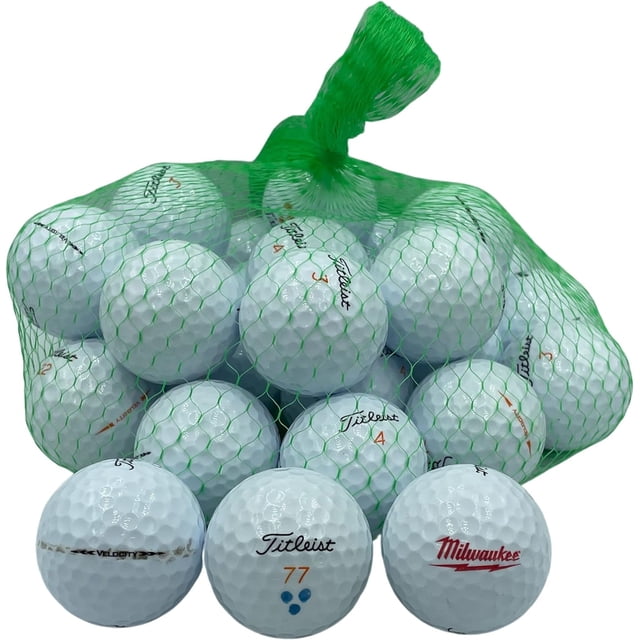 Golf Ball Planet - Balles de Golf Recyclées Velocity pour Titleist 5A/Menthe (Lot de 24)