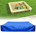 thumbnail image 3 of WEUVEB Lot de 1 Housse Carrée de Sable pour Enfants en Bleu avec Design de Cour de Jardin, 3 of 8