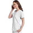 thumbnail image 1 of Landau Essentials Haut d'Uniforme à Boutons-Pression pour Femme, Coupe Classique Décontractée, Col en V, 4 Poches, 1 of 6