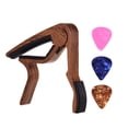 thumbnail image 1 of Labymos Aluminum Alloy Wood Color Guitar for 6-string Folk Guitar Electric Guitar with 3pcs Random Color Picks, 1 of 7