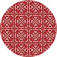 thumbnail image 1 of Ahgly Company Tapis d'Intérieur Lavable en Machine Carré Rouge, 3 Pieds Carré, 1 of 7