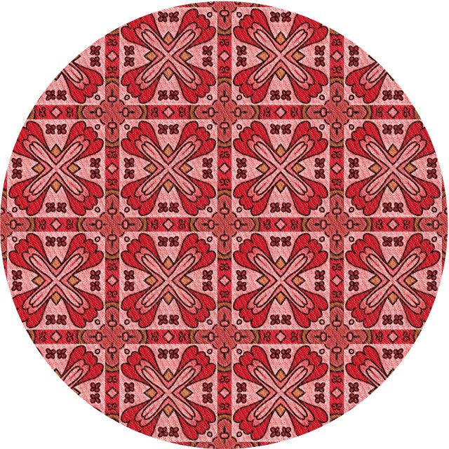 Ahgly Company Tapis d'Intérieur Lavable en Machine Carré Rouge, 3 Pieds Carré