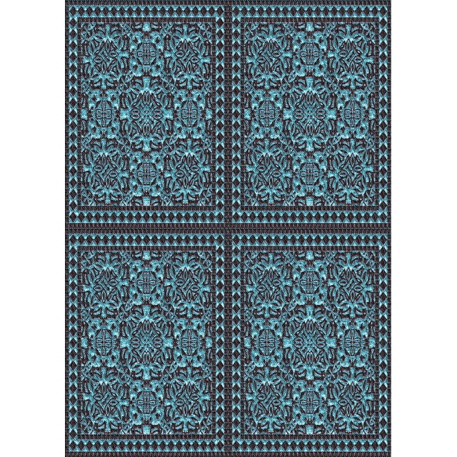 Ahgly Tapis Rectangulaire Lavable en Machine Intérieur Transitionnel Brun Café Foncé, 3 Pieds x 5 Pieds