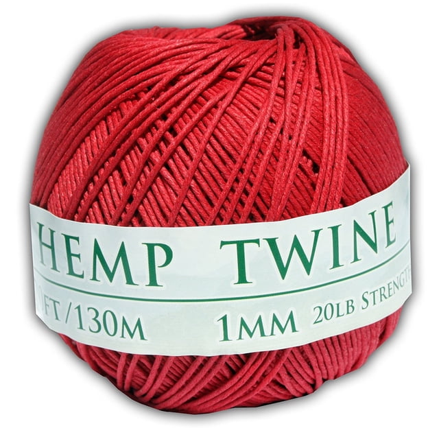Hemp Twine Ball Red 1mm