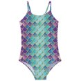 thumbnail image 1 of Maillots de Bain Fille 1 Pce Sans Manches à Volants Imprimés 4-5 Ans, 1 of 3