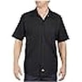 thumbnail image 3 of Dickies Mens Industrial Short Sleeve Work Shirt, XT, Black, 3 of 4