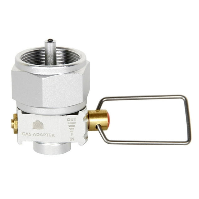 DEBGFS Économiseur de Gaz Plus Convertisseur de Gaz Recharges de Levier Adaptateur de Conversion de Réservoir Plat Adaptateur de Gaz de Camping Valve, Ensemble3