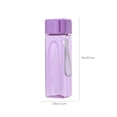 thumbnail image 3 of Sports Water Bottle Portable Plastic Drinking Cup 500ml Square Frosted Water Cup with Tea Infuser Leak-Proof Travel Bottle for Tea Outdoor Daily Use 1-Pack, 3 of 6