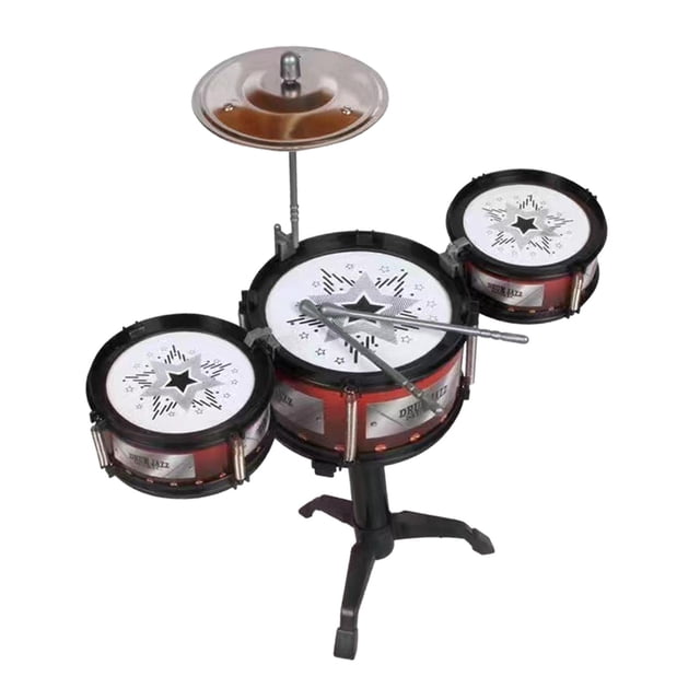 HILABEE Ensemble de Batterie pour Débutants et Enfants Jouets d'Apprentissage Précoce Jouets de Percussion Simulation pour Enfants