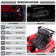 thumbnail image 3 of Licensed Mercedes-AMG GT3 24V Kids Ride-On Racing Car with Premium Leather Seat, High-Speed Performance 24V Power Wheels, Motorized Track Toy with Parent Remote, Red, 3 of 6