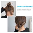 thumbnail image 4 of 2 Pcs Épingles à Cheveux de Couleur Assortie pour Chignons Femmes Pinces à Cheveux Réglables pour Décoration, 4 of 8
