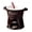 Coffee, variant on Fondue Cup Chocolate Melting Mug Warmer with Fork Ceramic Fondue Pot for Cheese Caramel and Chocolate Cooking Utensils