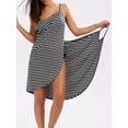 thumbnail image 1 of Maillot de Bain pour Femme, Robe Serviette de Plage pour Piscine, Noir m, 1 of 8