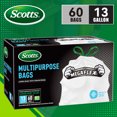 thumbnail image 3 of Scotts 13 Gallon Scented Kitchen Trash Bags, Drawstring, White Tall Garbage Bags, Lemon Fresh, 90 Ct, 3 of 7