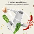 thumbnail image 4 of Electric Meat Grinder, Multifunctional Food Grinder for Chicken Beef Garlic Chili Minced Meat, Home USB Sausage Maker Machine Vegetable Chopper Baby Food Grinder, Detachable, 4 of 8