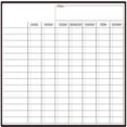 thumbnail image 1 of Magnetic Monthly Refrigerator Schedule | Custom Erasable Message Board | PET Whiteboard | Soft Writable Surface | 30x43cm | Family & Office Organization Tool, 1 of 2