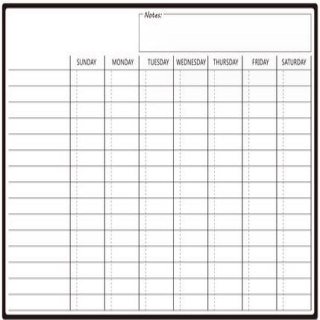 Magnetic Monthly Refrigerator Schedule | Custom Erasable Message Board | PET Whiteboard | Soft Writable Surface | 30x43cm | Family & Office Organization Tool