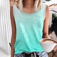 thumbnail image 2 of Dealovy Plus Size Tank Tops for Women Sleeveless Round Neck Basic Top Gradient Color Dressy Blouses, 2 of 4