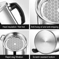 thumbnail image 5 of Meitianfacai 1.3 L Stainless Steel Oil Filter Pot, 304 Stainless Steel Large Capacity Versatile Oil Filter Vessel, Cooking Oil Filter, Stainless Steel Pot Oil Strainer for Deep Fryer Kitchen(B), 5 of 5