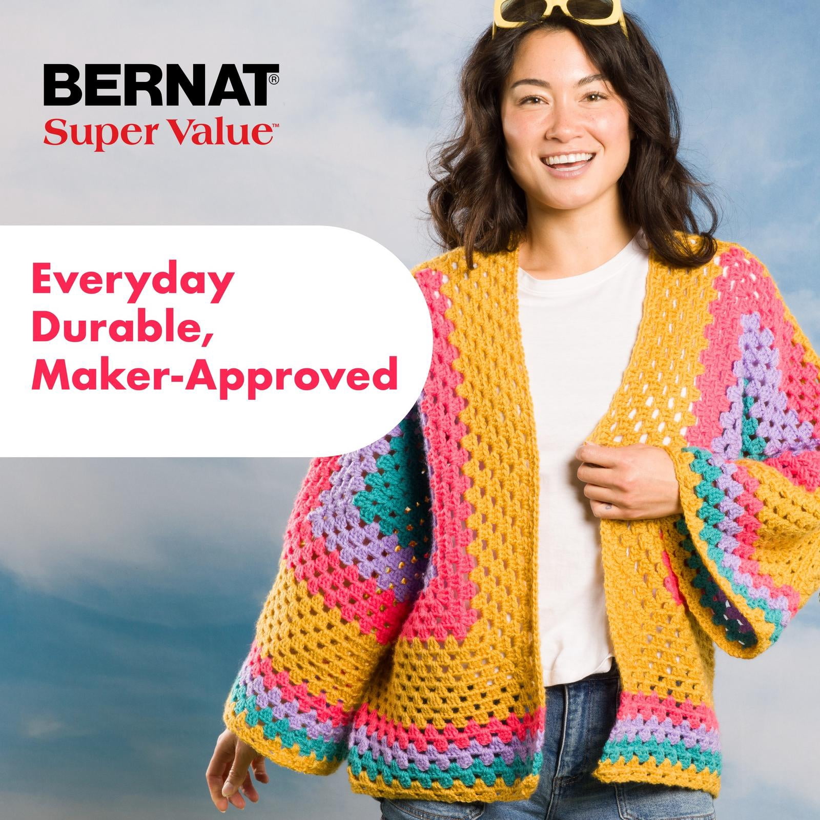Bernat® Fil Super Value™, Acrylique #4 Moyen, 7oz/197g, 426 Yards