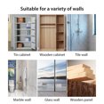 thumbnail image 2 of fastboy Shelf Support Holders Free-punching Removable Rack Pegs Plastic Wardrobe Partition Brackets Cabinet for Bathroom Bedroom Type 1, 4pcs, 2 of 7