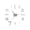 Silver, variant on Fwttom Comfortable and Diy Wall Clock Without Punching, Personalized Living Room, Bedroom Clock, Silent Digital Clock, Decorative Wall Sticker Clock