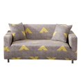 thumbnail image 1 of 2024 2 Seaters Printed Loveseat Sofa Covers Stretch Elastic Couch Slipcover Protector Removable Washable for Dining Room， Feathers, 1 of 6