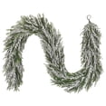 thumbnail image 1 of Holiday Time 9' Flocked Banff Christmas Garland, Green, 1 of 4