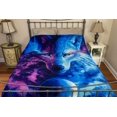thumbnail image 4 of Dawhud Direct | Celestial Wolf Super Soft Fullqueen Size Plush Fleece Blanket, 4 of 4