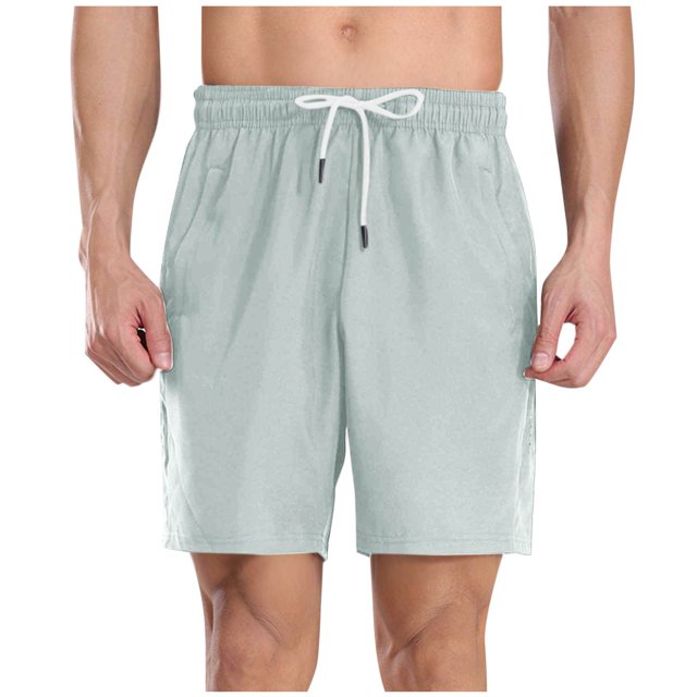 Diufon Men's Athletic Shorts Drawstring Waisted Outdoor Sport Shorts Spring Summer Hiking Shorts with Pockets
