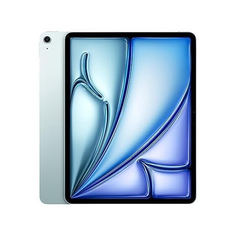 Restored Apple iPad Air 13 Inch 6th Generation M2 Chip WiFi 128GB Blue Liquid Retina Display Tablet - Refurbished Good