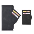 thumbnail image 2 of Case for iPhone 13 Pro Max Cover Adjustable Detachable Card Holder Magnetic closure Leather Wallet Case - Black, 2 of 5
