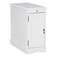 thumbnail image 1 of Linon Bartow Multi Function Storage Accent Table Charging Station in White Wood, 1 of 15