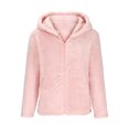 thumbnail image 4 of LSLJS Manteau Femme Mode Uni à Poches Veste Peluche Manches Longues à Revers, 4 of 9