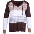 thumbnail image 2 of Womens Pullover Hoodie Sweaters Color Block Long Sleeve Sweatshirts Lounge Hoodie Tops, 2 of 8